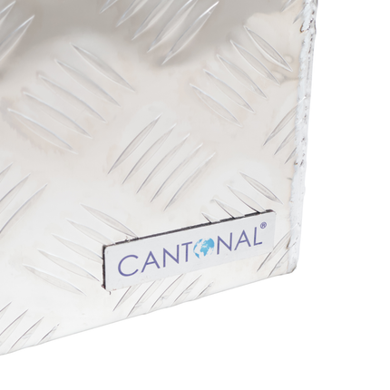 Cantonal Aluminium-Deichselbox aus Riffelblech - 400×240×300 mm