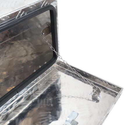 Cantonal Aluminium-Deichselbox aus Riffelblech - 400×240×300 mm