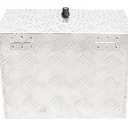 Cantonal Aluminium-Deichselbox aus Riffelblech - 400×240×300 mm