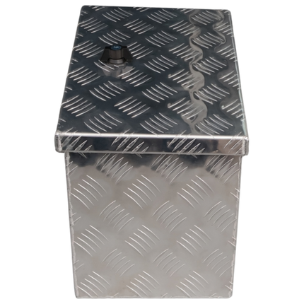 Cantonal Aluminium-Deichselbox aus Riffelblech - 400×240×300 mm
