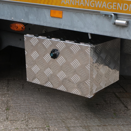 Cantonal Aluminium-Deichselbox aus Riffelblech - 400×240×300 mm