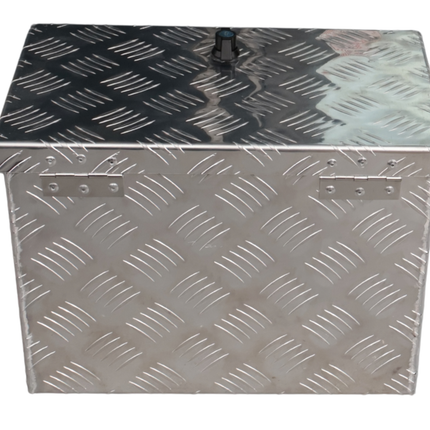 Cantonal Aluminium-Deichselbox aus Riffelblech - 400×240×300 mm
