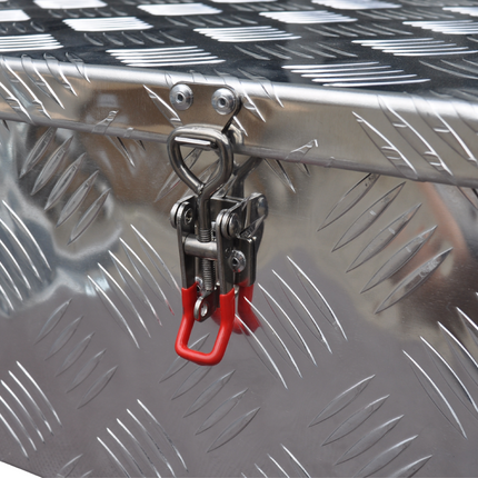 Cantonal Aluminium Deichselbox aus Riffelblech 900x380x230 mm