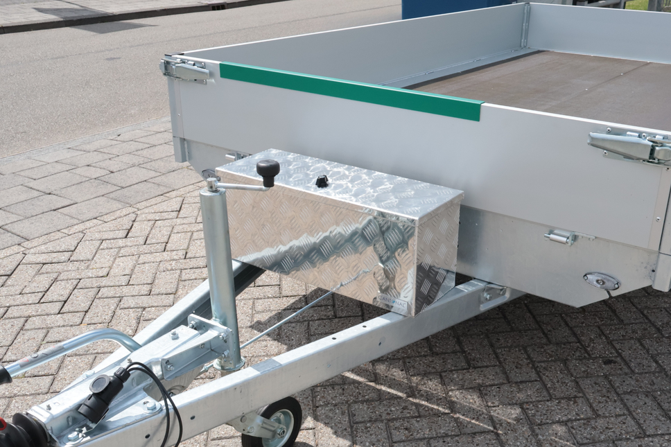 Cantonal Aluminium Riffelblech Deichselkasten 700x240x300 mm