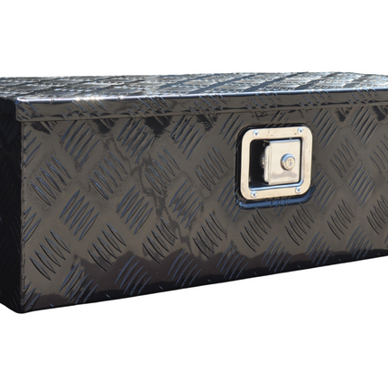 Cantonal Aluminium-Traubenblech Deichselbox/Werkzeugkasten 765x330x245 mm - inklusive integriertem Schloss - 2,5 mm dickes Material