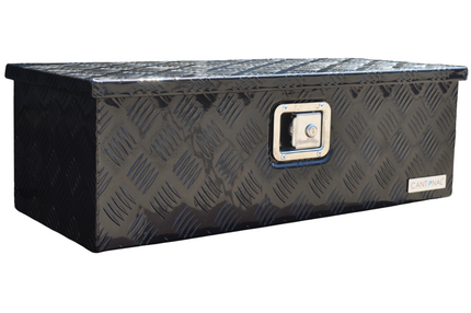 Cantonal Aluminium-Traubenblech Deichselbox/Werkzeugkasten 765x330x245 mm - inklusive integriertem Schloss - 2,5 mm dickes Material