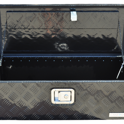 Cantonal Aluminium-Traubenblech Deichselbox/Werkzeugkasten 765x330x245 mm - inklusive integriertem Schloss - 2,5 mm dickes Material