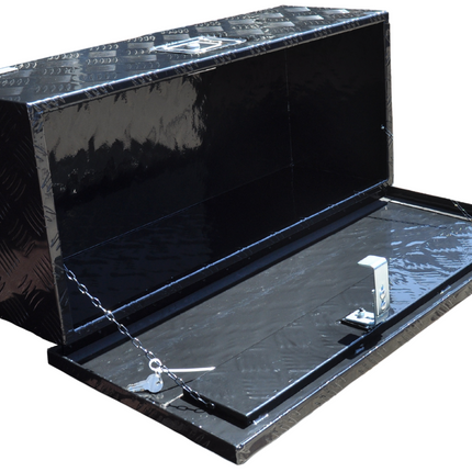 Cantonal Aluminium-Traubenblech Deichselbox/Werkzeugkasten 765x330x245 mm - inklusive integriertem Schloss - 2,5 mm dickes Material