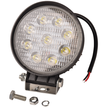Cantonal Anhänger LED Arbeitsscheinwerfer 12/36V 9 x 3W LEDS inkl. Montagesatz