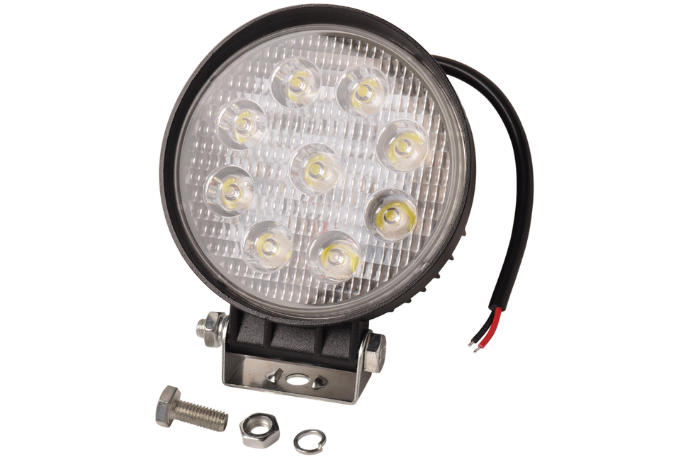 Cantonal Anhänger LED Arbeitsscheinwerfer 12/36V 9 x 3W LEDS inkl. Montagesatz
