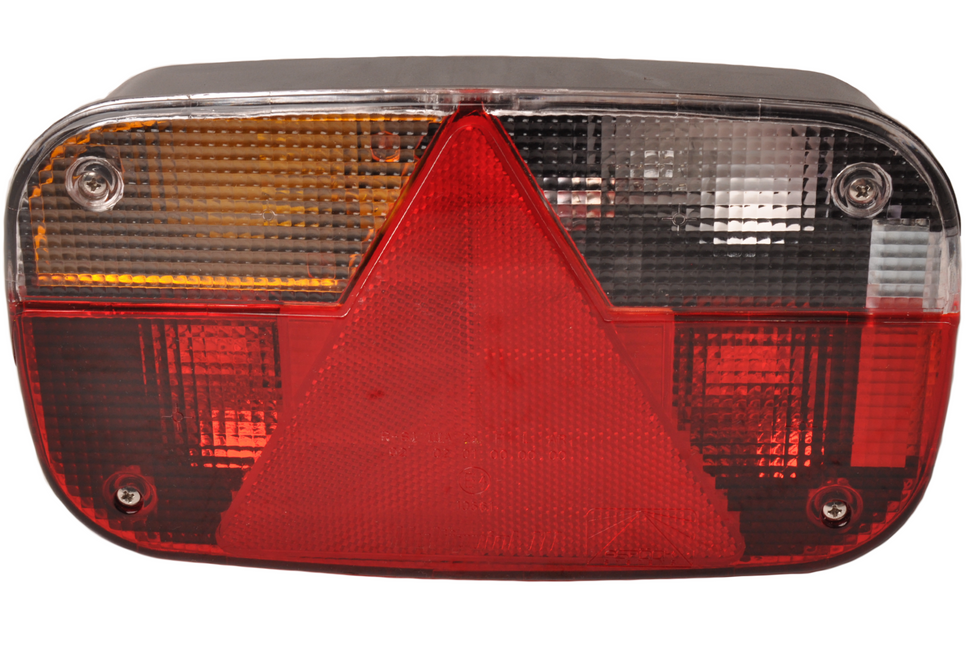 Cantonal Anhänger Rückleuchte - Aspöck Multipoint 3 - links - 244x138x60 mm - 8-poliger Bajonettanschluss