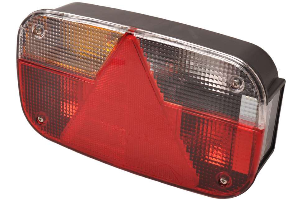 Cantonal Anhänger Rückleuchte - Aspöck Multipoint 3 - links - 244x138x60 mm - 8-poliger Bajonettanschluss