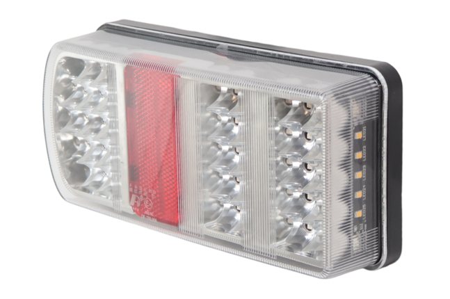 Cantonal Anhänger Rückleuchte - Cantonal LED - links - 228x106x55 mm - lose Drahtanschluss - alle Funktionen