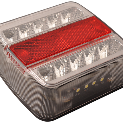 Cantonal Anhänger Rückleuchte - Cantonal LED - links/rechts - 4 Funktionen - 105x98x35 mm - 5-poliger Bajonettanschluss