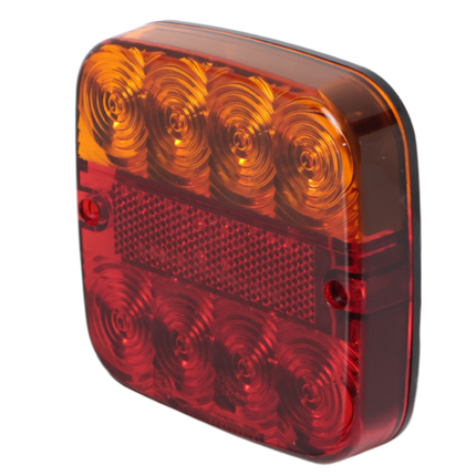Cantonal Anhänger Rückleuchte - Cantonal LED - links/rechts - 5 Funktionen - 107x107x23 mm