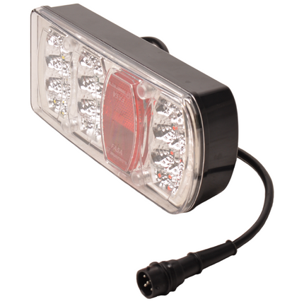 Cantonal Anhänger Rückleuchte - Cantonal LED - rechts - 228x100x53 mm - 5-poliger Bajonettanschluss