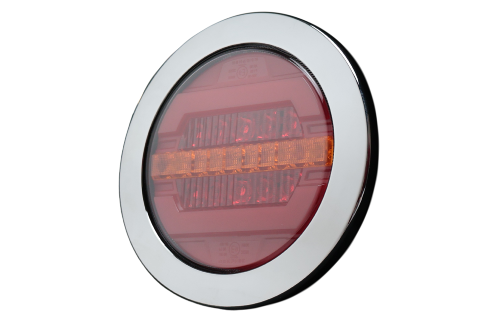 Cantonal Anhänger Rückleuchte - Cantonal - versenkt - Chrom - 155,4x42,7 mm