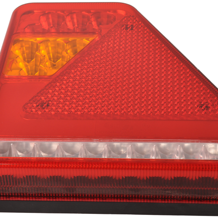 Cantonal Anhänger Rückleuchte - Glotrac - LED - rechts - 208x188x40 mm - inklusive Rückfahrleuchte und Dreieckreflektor