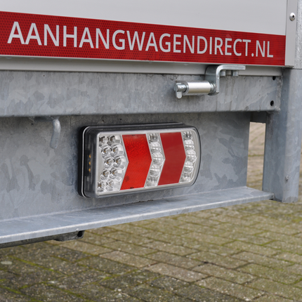 Cantonal Anhänger Rückleuchte - Glotrac - LED - rechts - 230x105x40 mm - inklusive Rückfahrleuchte und Reflektor