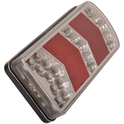Cantonal Anhänger Rückleuchte - Glotrac - LED - rechts - 230x105x40 mm - inklusive Rückfahrleuchte und Reflektor