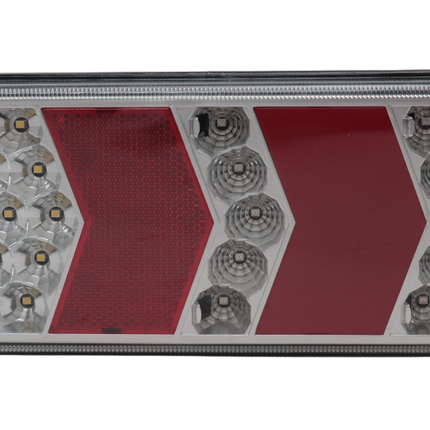 Cantonal Anhänger Rückleuchte - Glotrac - LED - rechts - 230x105x40 mm - inklusive Rückfahrleuchte und Reflektor