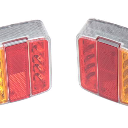 Cantonal Anhänger Rückleuchte Set - Cantonal LED - 4 Funktionen - 105x98x35 mm - 5-poliger Bajonettanschluss