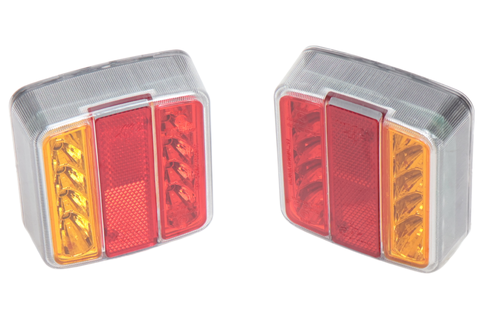 Cantonal Anhänger Rückleuchte Set - Cantonal LED - 4 Funktionen - 105x98x35 mm - 5-poliger Bajonettanschluss
