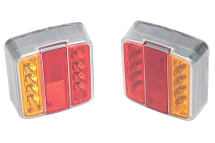 Cantonal Anhänger Rückleuchte Set - Cantonal LED - 4 Funktionen - 105x98x35 mm - 5-poliger Bajonettanschluss