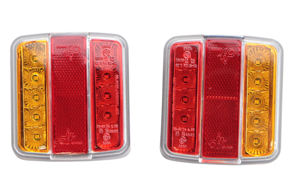 Cantonal Anhänger Rückleuchte Set - Cantonal LED - 4 Funktionen - 105x98x35 mm - 5-poliger Bajonettanschluss