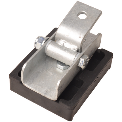 Cantonal Anschlagpuffer auf Halterung inkl. Kippblock – 120x100x35 mm – schwarz