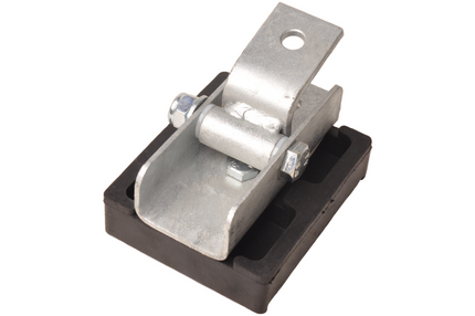 Cantonal Anschlagpuffer auf Halterung inkl. Kippblock – 120x100x35 mm – schwarz