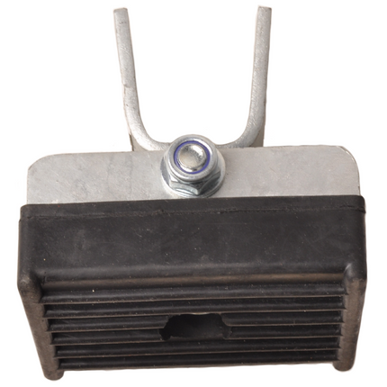 Cantonal Anschlagpuffer auf Halterung inkl. Kippblock – 120x100x35 mm – schwarz