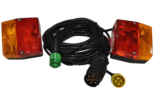 Cantonal Aspöck Minipoint Rückleuchten Set mit 4 Meter Hauptkabel