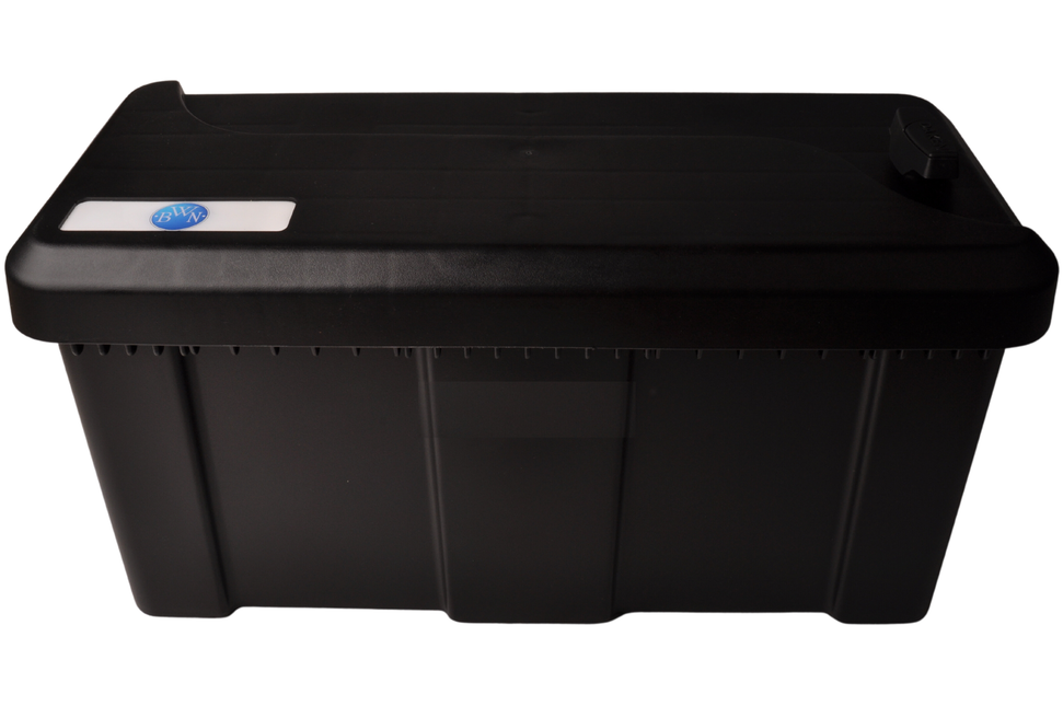 Cantonal Aufgesetzter Deichselbox - 550x250x295 mm aus Kunststoff mit T-Verschluss