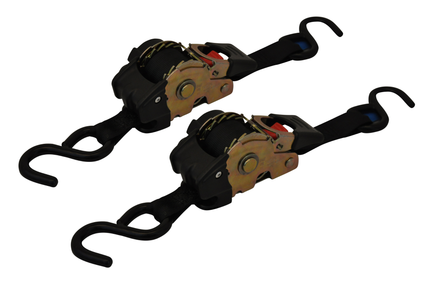 Cantonal Automatisch aufrollender Spanngurt mit zwei S-Haken 180x2,5 cm (300 kg)  - satz von 2 Stück