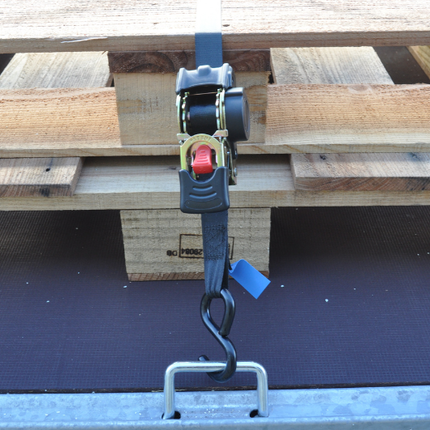 Cantonal Automatisch aufrollender Spanngurt mit zwei S-Haken 180x2,5 cm (300 kg)  - satz von 2 Stück