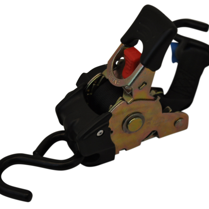Cantonal Automatisch aufrollender Spanngurt mit zwei S-Haken 180x2,5 cm (300 kg)  - satz von 2 Stück