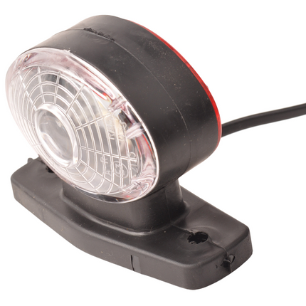 Cantonal Begrenzungsleuchte halbrund LED links/rechts 12 Volt