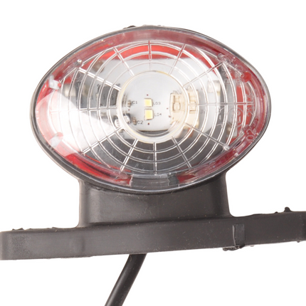 Cantonal Begrenzungsleuchte halbrund LED links/rechts 12 Volt