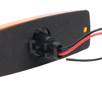Cantonal Begrenzungsleuchte LED - 110x43 mm - 10-30V - orange/gelb - Anschluss mit losem Kabel