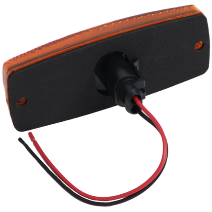 Cantonal Begrenzungsleuchte LED - 110x43 mm - 10-30V - orange/gelb - Anschluss mit losem Kabel