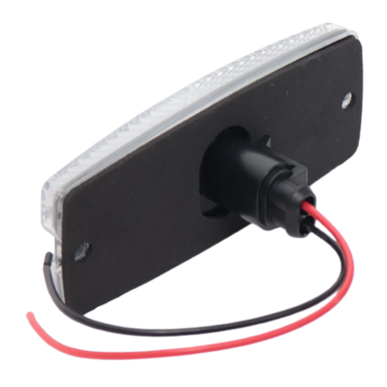 Cantonal Begrenzungsleuchte LED - 110x43 mm - 10-30V - weiß - Anschluss mit losem Kabel