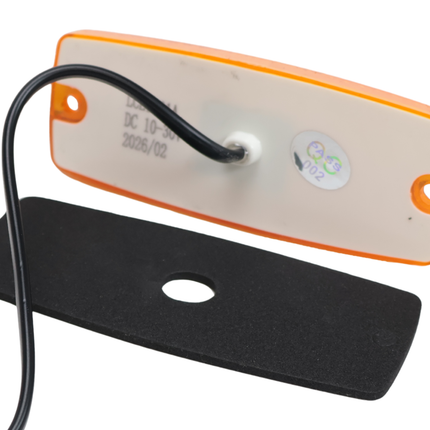 Cantonal Begrenzungsleuchte LED - 110x43 mm - orange/gelb - Anschluss mit losem Kabel