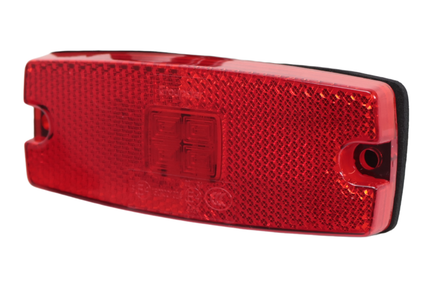 Cantonal Begrenzungsleuchte LED - 110x43 mm - rot - Anschluss mit losem Kabel