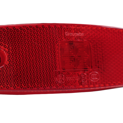 Cantonal Begrenzungsleuchte LED - 110x43 mm - rot - Anschluss mit losem Kabel