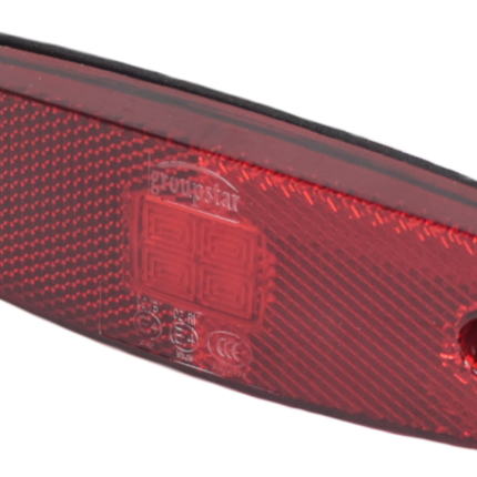 Cantonal Begrenzungsleuchte LED - 110x44 mm - 10-30V - rot - Anschluss mit losem Kabel