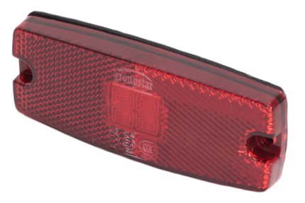 Cantonal Begrenzungsleuchte LED - 110x44 mm - 10-30V - rot - Anschluss mit losem Kabel