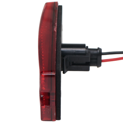 Cantonal Begrenzungsleuchte LED - 110x44 mm - 10-30V - rot - Anschluss mit losem Kabel