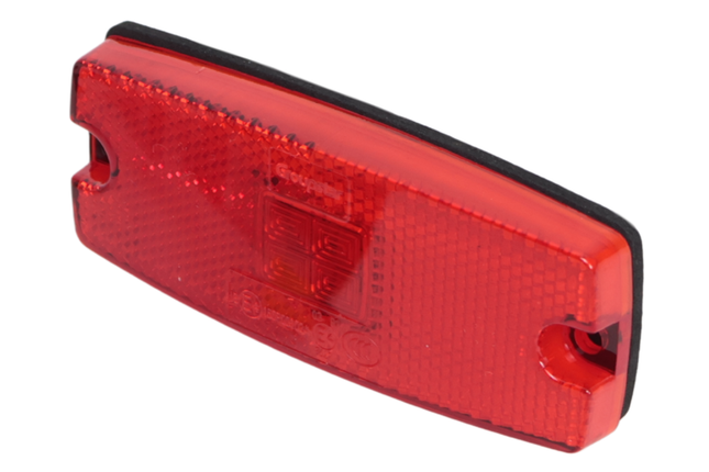 Cantonal Begrenzungsleuchte LED - 110x44 mm - rot - Anschluss mit losem Kabel