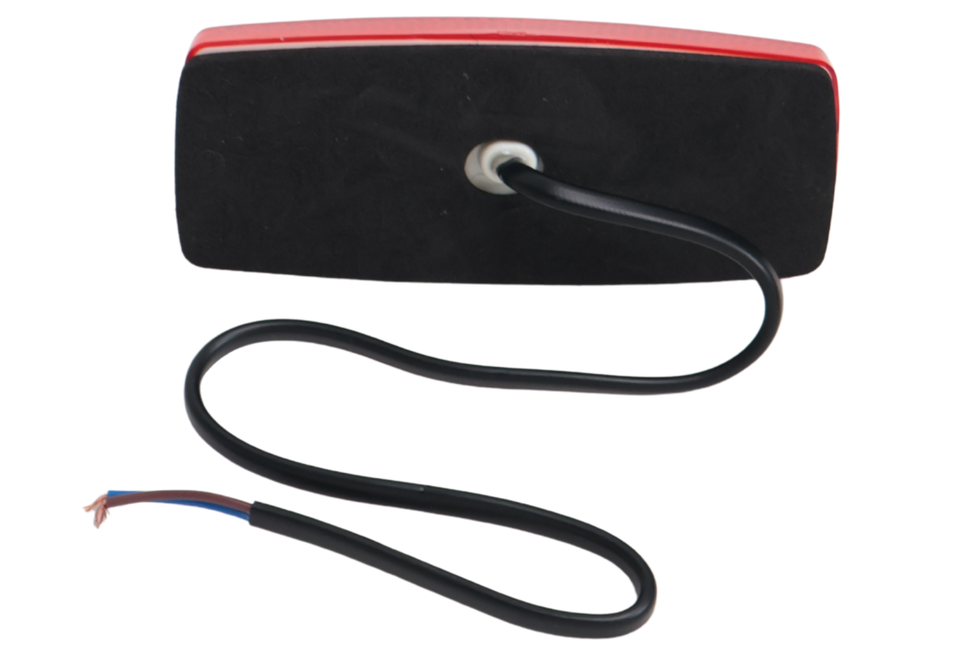Cantonal Begrenzungsleuchte LED - 110x44 mm - rot - Anschluss mit losem Kabel